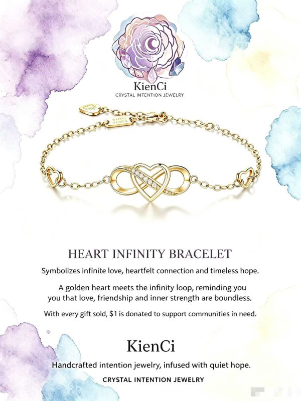 Heart Infinity Bracelet